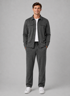 Men’s Two-Piece Overshirt & Pants Set – Relaxed Smart Casual Co-Ord