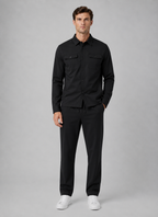 Men’s Two-Piece Overshirt & Pants Set – Relaxed Smart Casual Co-Ord