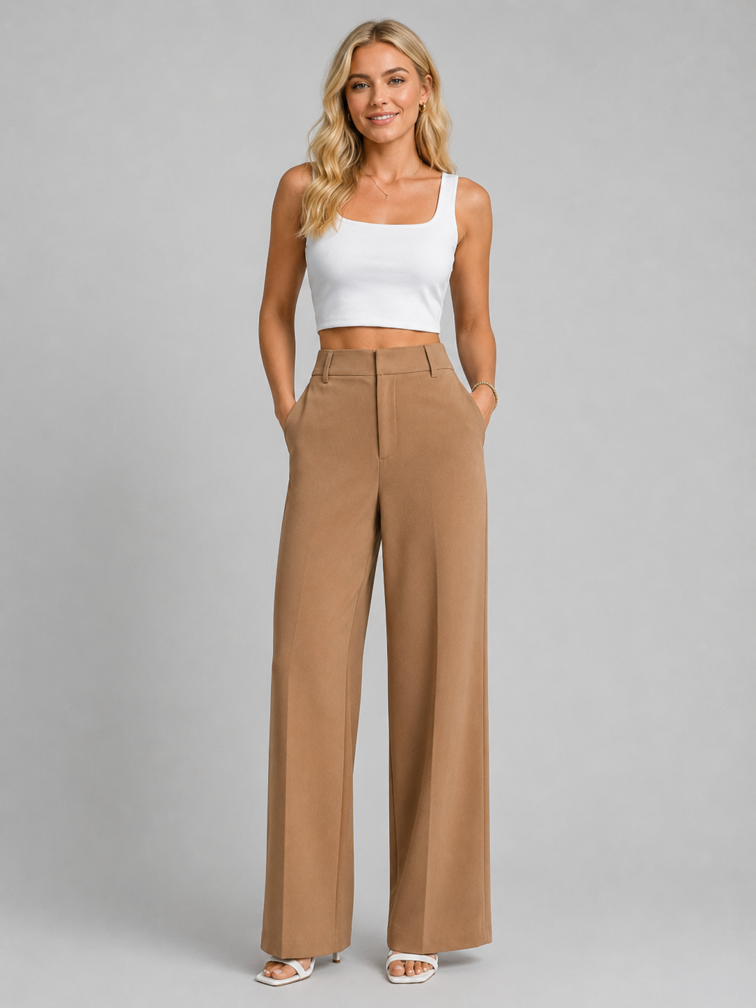 Women’s High Waisted Wide Leg Pants – Tailored Everyday Style