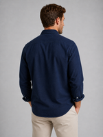 Men’s Casual Button-Down Shirt – Relaxed Fit Long Sleeve Shirt
