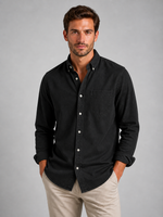 Men’s Casual Button-Down Shirt – Relaxed Fit Long Sleeve Shirt