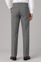 Men’s Herringbone Pleated Pants – Straight Leg Tailored Fit