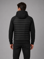 Men's Hooded Quilted Jacket – Lightweight Zip Through Outerwear