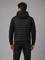 Men's Hooded Quilted Jacket – Lightweight Zip Through Outerwear