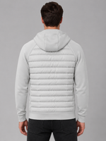 Men's Hooded Quilted Jacket – Lightweight Zip Through Outerwear
