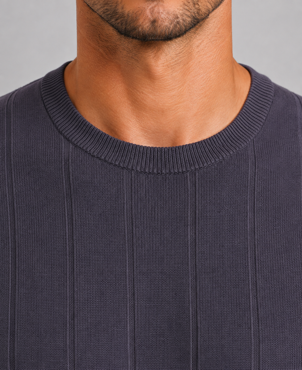 Men’s Knit T-Shirt – Short Sleeve Crew Neck Tee