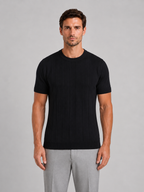 Men’s Knit T-Shirt – Short Sleeve Crew Neck Tee