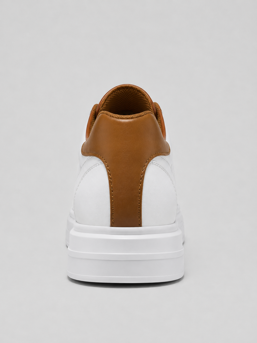 Men's Leather Sneakers – Low Top Lace Up Casual Shoes
