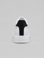Men's Leather Sneakers – Low Top Lace Up Casual Shoes