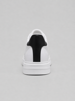 Men's Leather Sneakers – Low Top Lace Up Casual Shoes