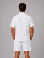 Men’s Linen Look Shirt & Shorts Co-Ord Set – Summer Style