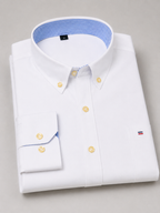 Men’s Long Sleeve Cotton Shirt – Regular Fit Button Down Dress Shirt