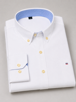 Men’s Long Sleeve Cotton Shirt – Regular Fit Button Down Dress Shirt