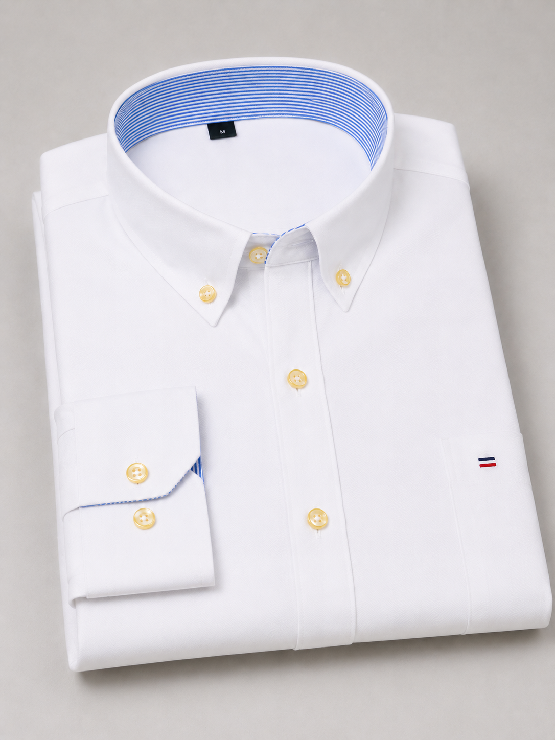 Men’s Long Sleeve Cotton Shirt – Regular Fit Button Down Dress Shirt
