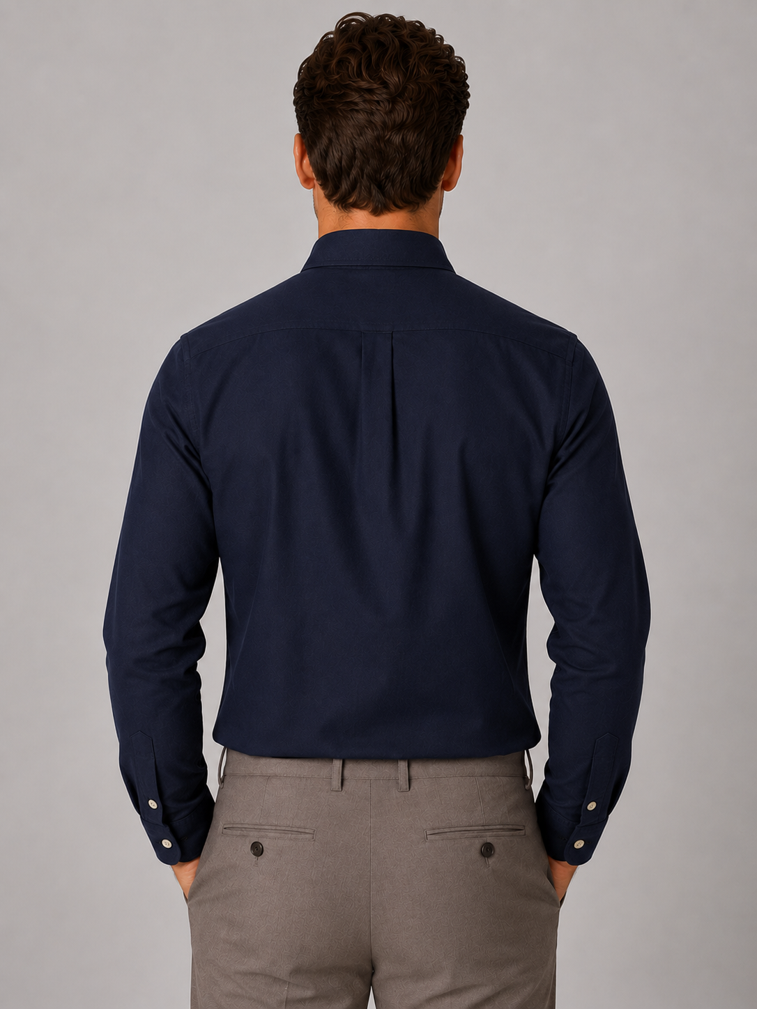 Men’s Long Sleeve Cotton Shirt – Regular Fit Button Down Dress Shirt