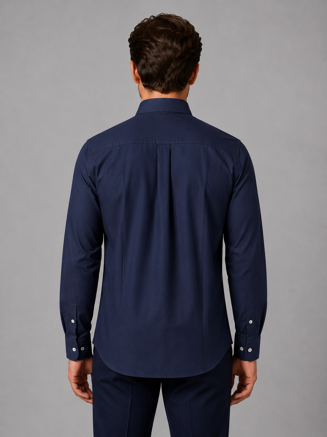 Men’s Long Sleeve Button-Down Shirt – Cotton Casual Dress Shirt