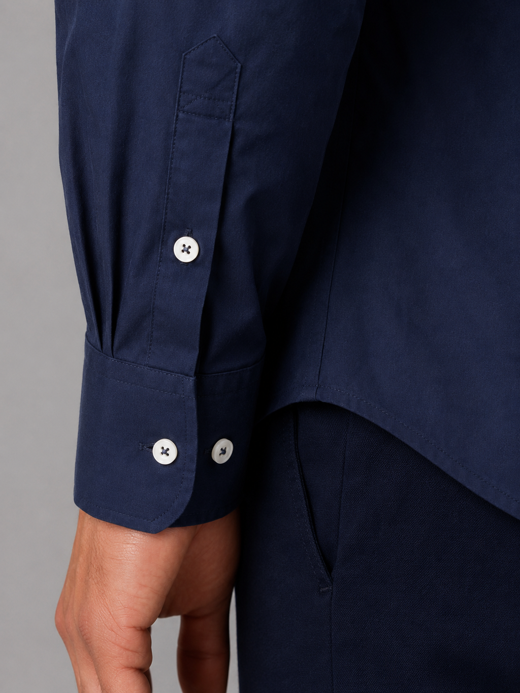 Men’s Long Sleeve Button-Down Shirt – Cotton Casual Dress Shirt