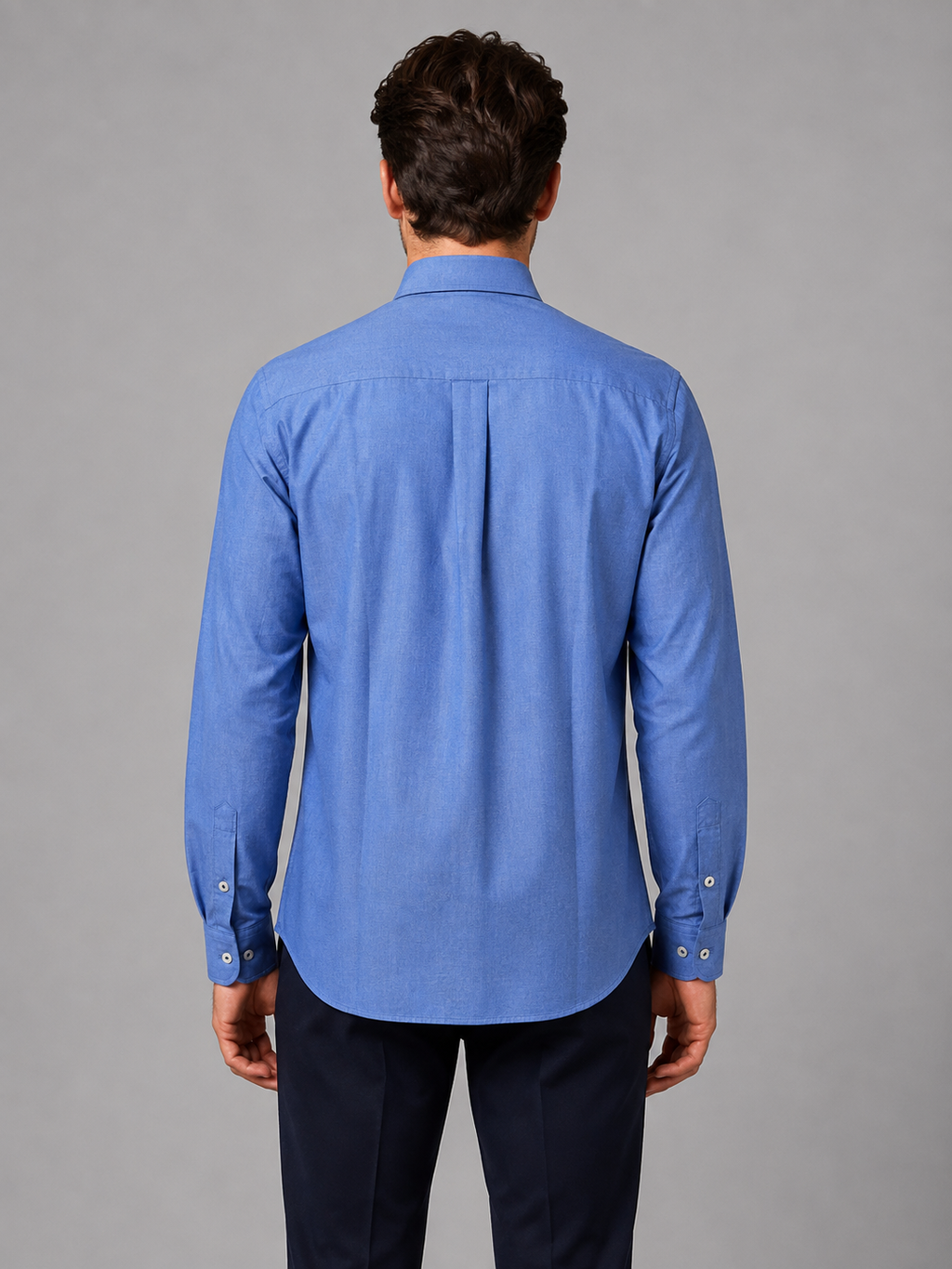 Men’s Long Sleeve Button-Down Shirt – Cotton Casual Dress Shirt