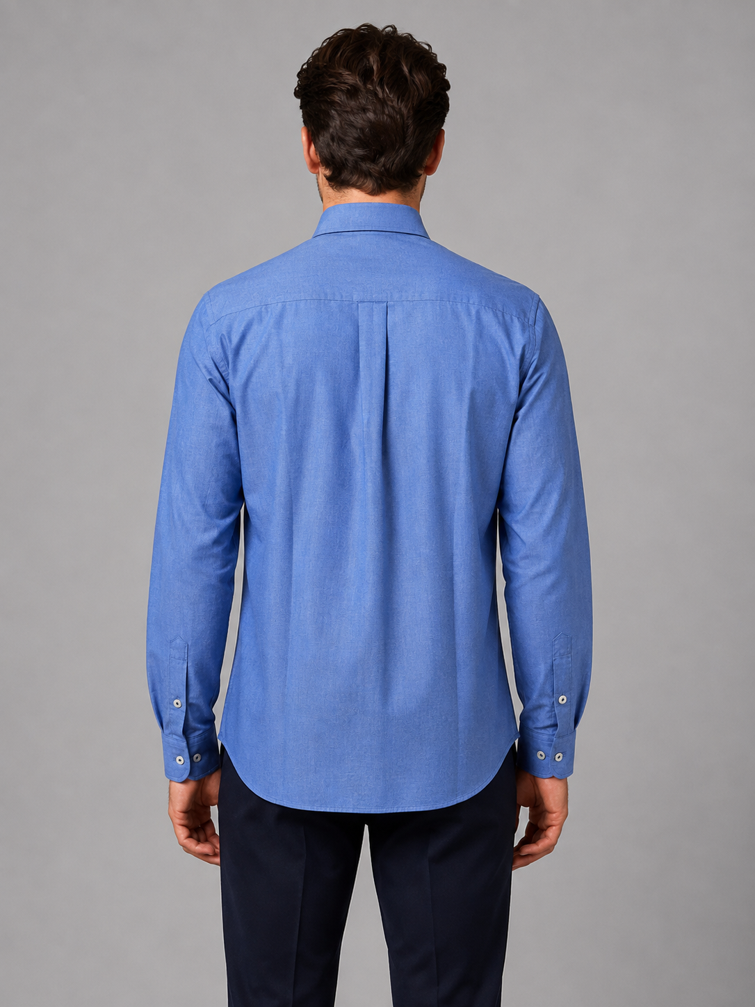 Men’s Long Sleeve Button-Down Shirt – Cotton Casual Dress Shirt