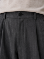 Men’s Pinstripe Wide Leg Pants – Baggy Tailored Trousers