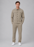 Men’s Two-Piece Overshirt & Pants Set – Relaxed Smart Casual Co-Ord
