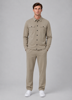 Men’s Two-Piece Overshirt & Pants Set – Relaxed Smart Casual Co-Ord