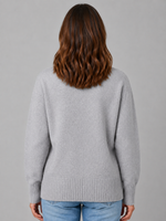 Women's Heart Button Cardigan – Soft Knit V-Neck Button Front Sweater
