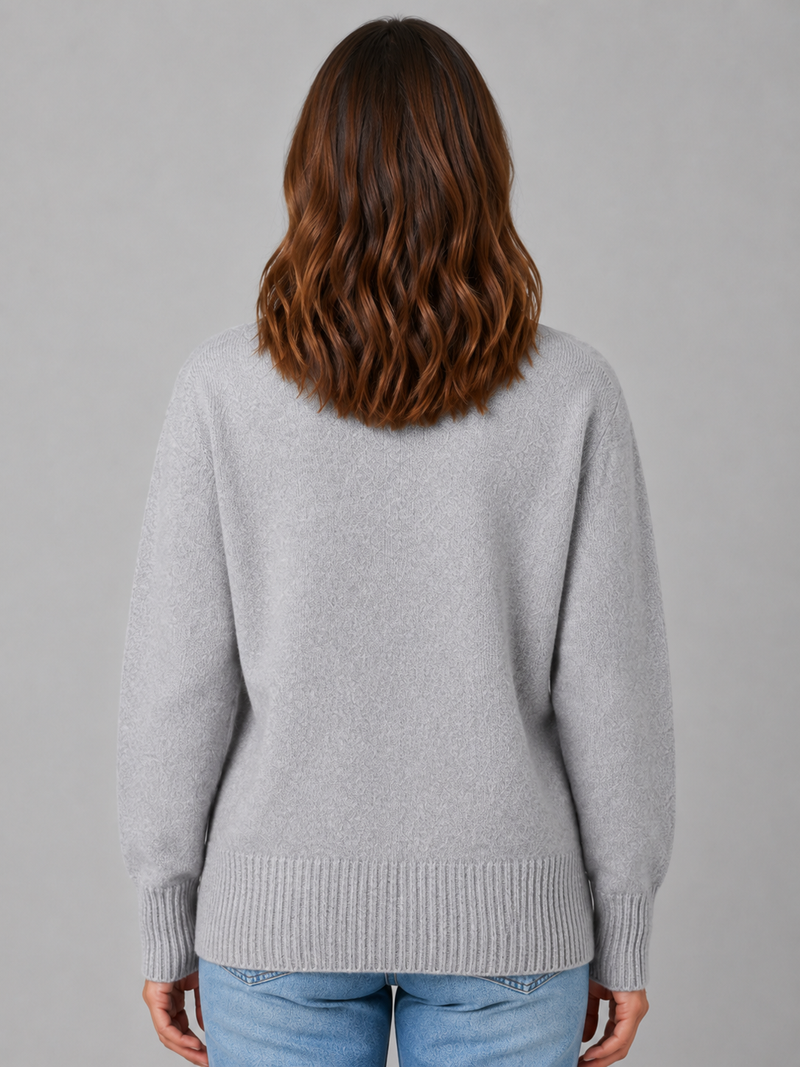 Women's Heart Button Cardigan – Soft Knit V-Neck Button Front Sweater