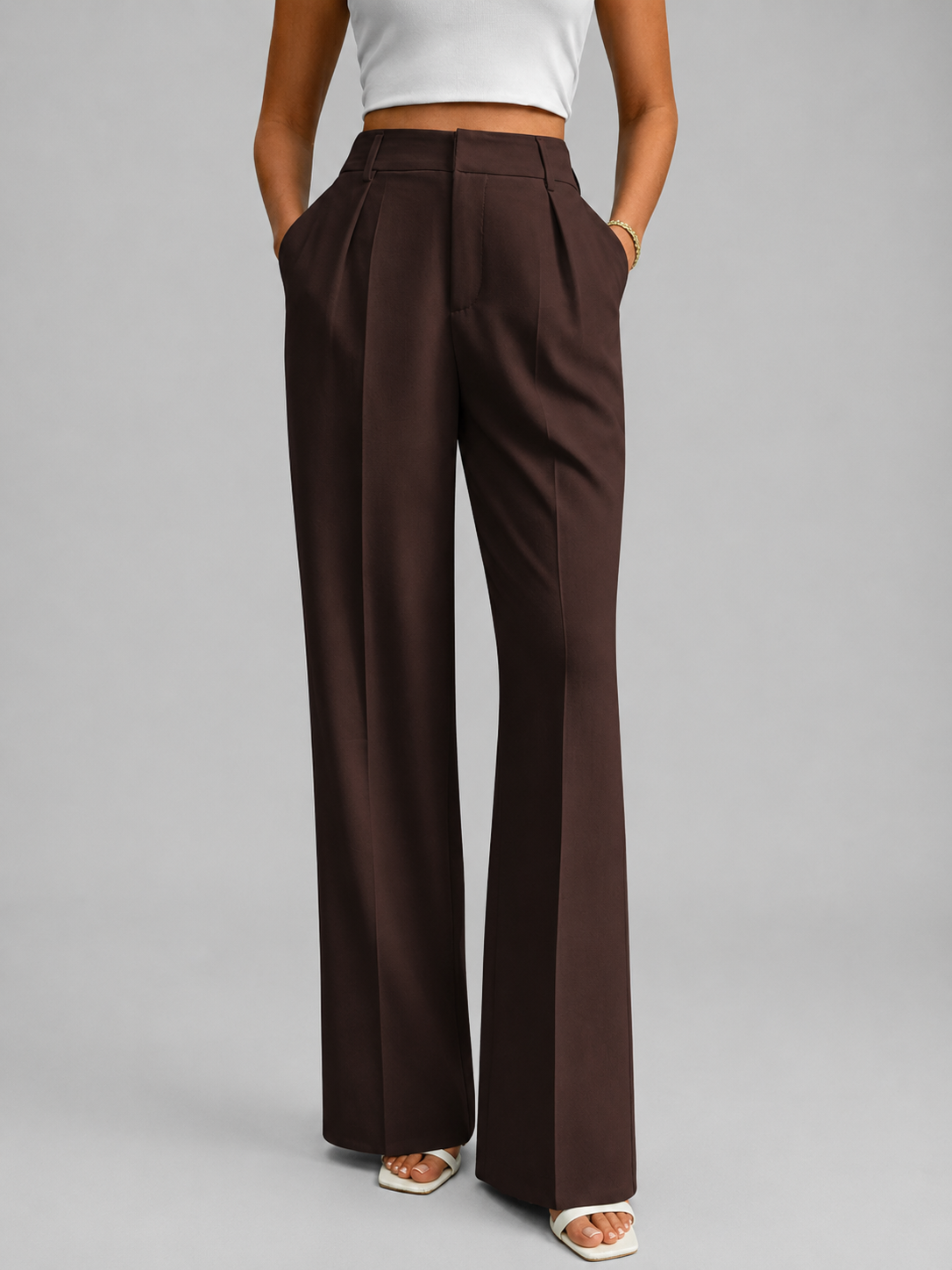 Women’s High Waisted Wide Leg Pants – Tailored Everyday Style