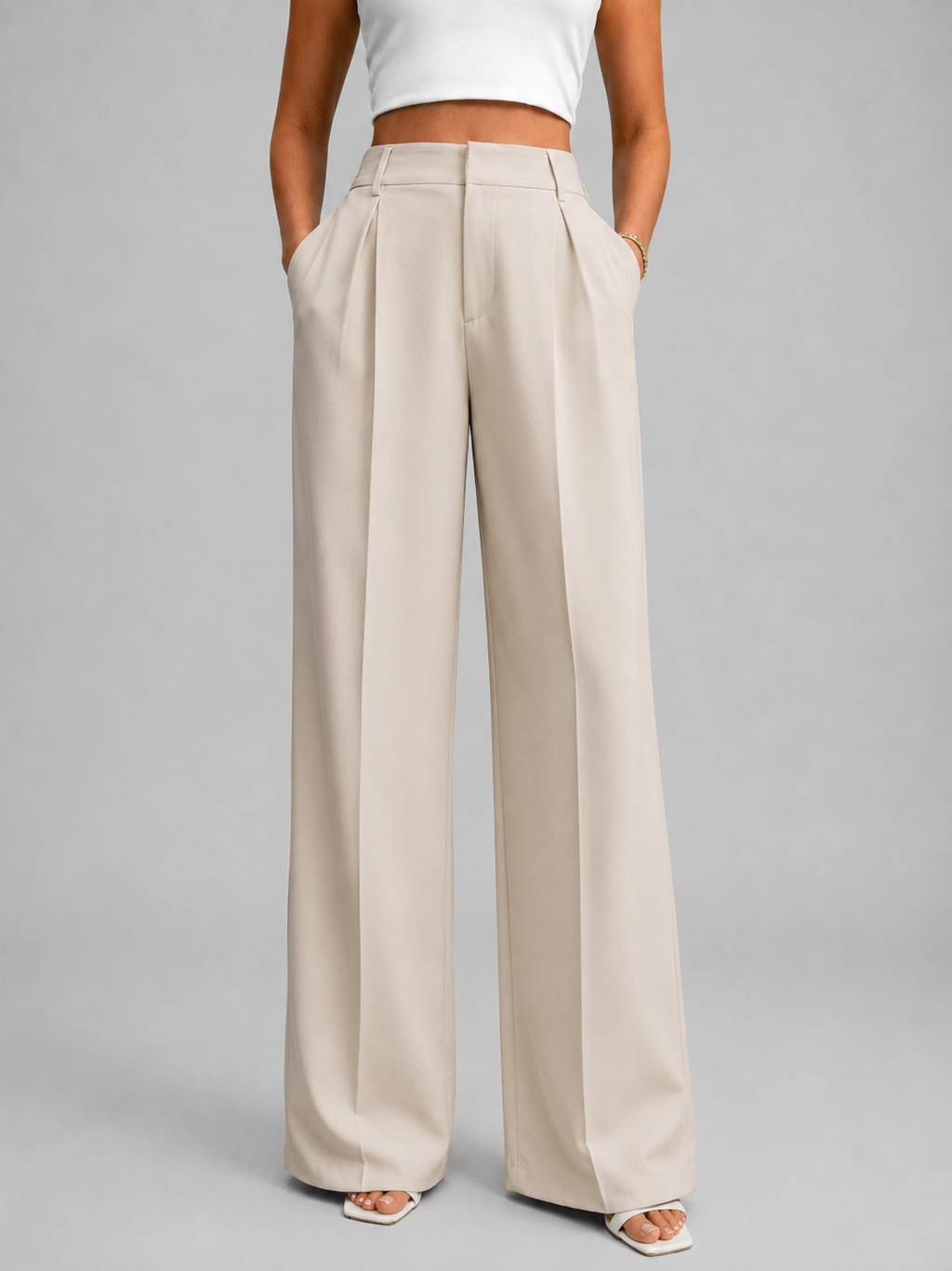 Women’s High Waisted Wide Leg Pants – Tailored Everyday Style