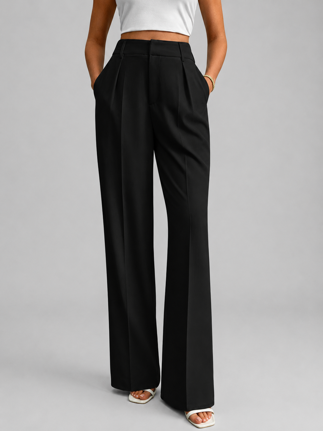 Women’s High Waisted Wide Leg Pants – Tailored Everyday Style
