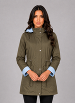 Women’s Hooded Rain Jacket – Water Resistant Lightweight Coat