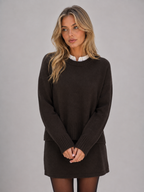 Women’s Knit Sweater & Mini Skirt Set – Wool Blend Two-Piece Outfit