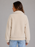 Women’s Teddy Jacket – Plush Button Front Fleece