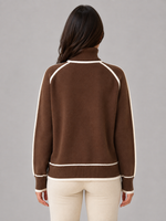 Women’s Turtleneck Sweater – Soft Relaxed Knit Top