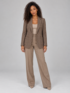 Women’s Tailored Blazer – Single Breasted Wool Blend Jacket