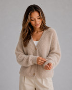 Women's Button Front Cardigan – Soft Knit V-Neck Sweater