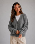 Women's Button Front Cardigan – Soft Knit V-Neck Sweater