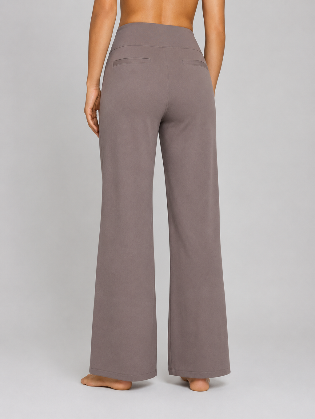 Women’s Stretch Straight Leg Pants – High Waisted Comfort Fit
