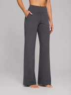 Women’s Stretch Straight Leg Pants – High Waisted Comfort Fit