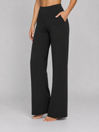 Women’s Stretch Straight Leg Pants – High Waisted Comfort Fit