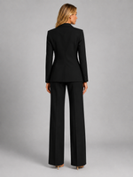 Women’s Tailored Blazer and Wide-Leg Pants Set – Smart Occasion Style