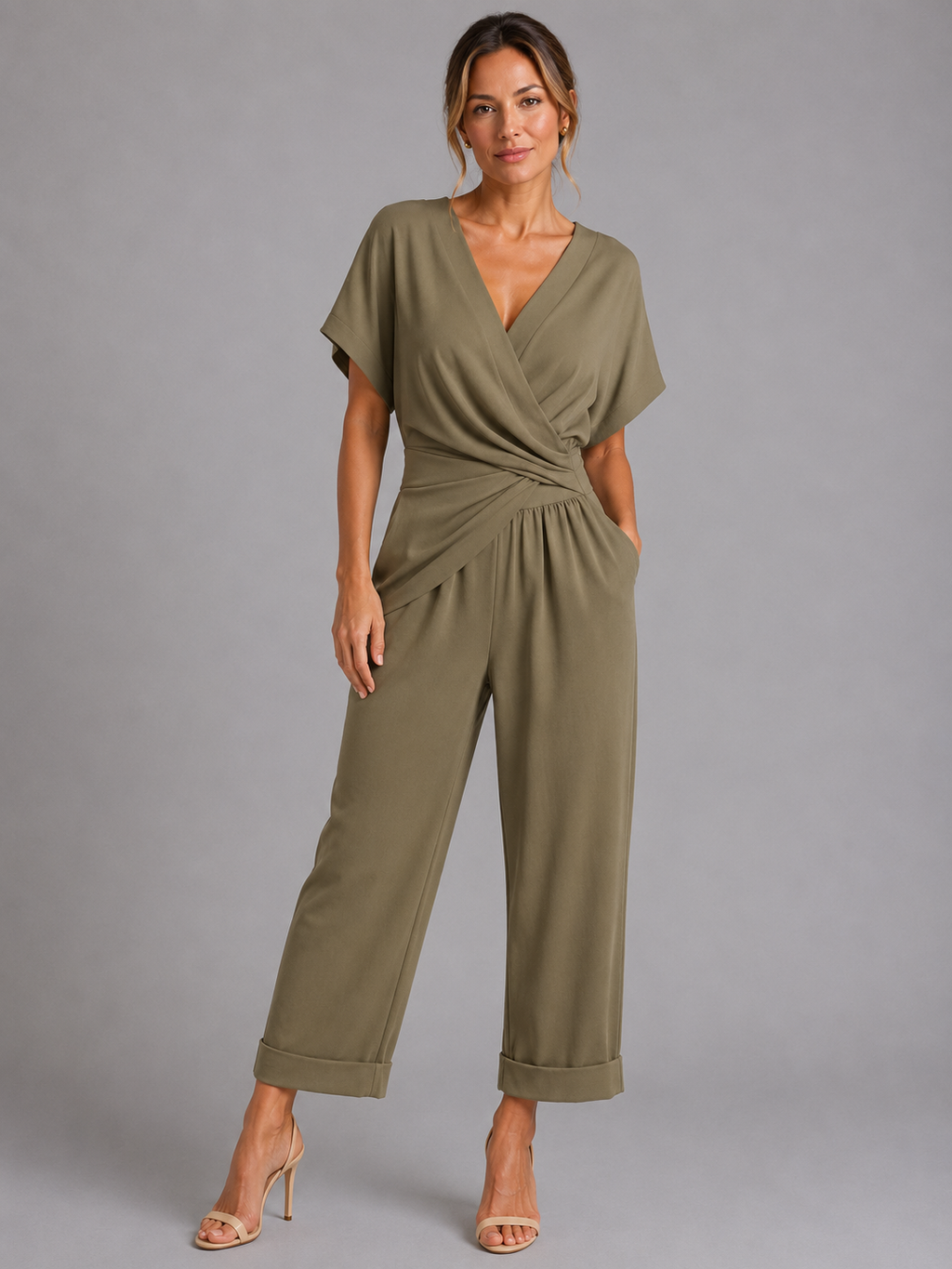 Women’s Wrap Front Co-Ord Set – Relaxed Summer Fit
