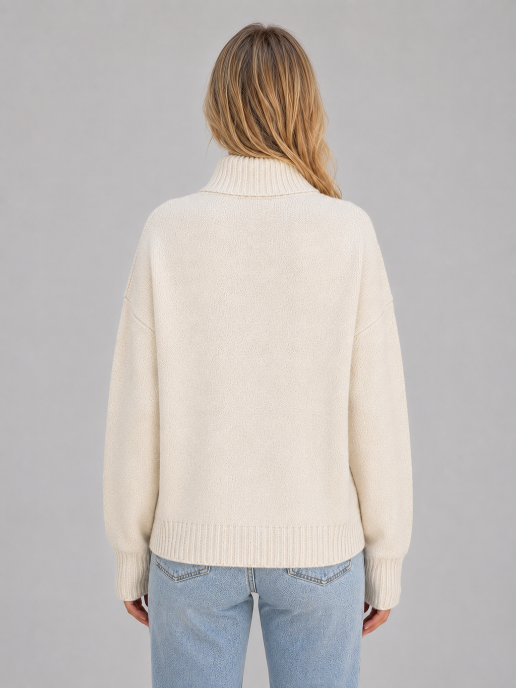 Women's Zip Up Knit Cardigan – Funnel Neck Sweater Jacket with Pockets